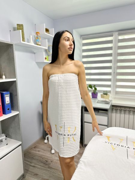 Жіночий сарафан (парео) з логотипом "V / K" велюр / махра ББС4 фото