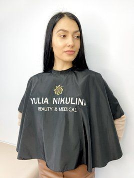 Пеньюар-накидка для клієнта з логотипом &laquo;Beauty & Medical&raquo; / плащівка СОП5 фото