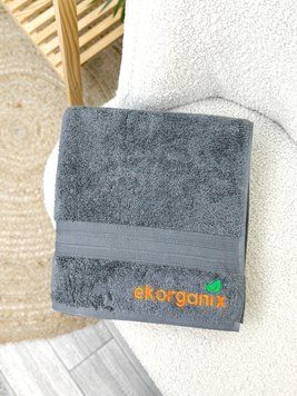 Махрові банні рушники з логотипом корпоративні EKORGANIX 400 г/м2 ББКК4 фото