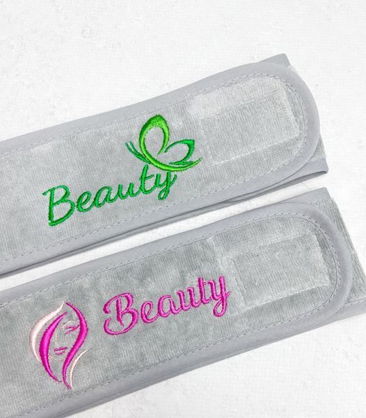 Косметичні пов'язки на голову з логотипом "Beauty" БрП2 фото