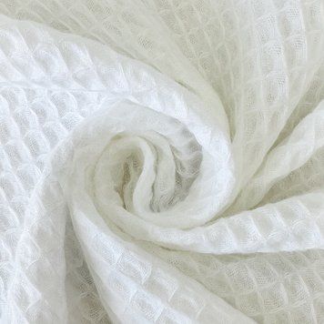 Вафельна тканина стандарт 5 біла Туреччина ВТс 803 фото