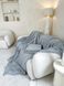 Плед в'язаний з візерунком 200х240 сірий Туреччина ПЛ6 фото 5
