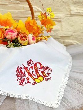 Декоративна пасхальна серветка з вишивкою Христове Воскресіння 50х50 см ССП8 фото