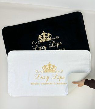 Махрові килимки для ніг з логотипом"Luxy Lips" 90х50 ББКН3 фото