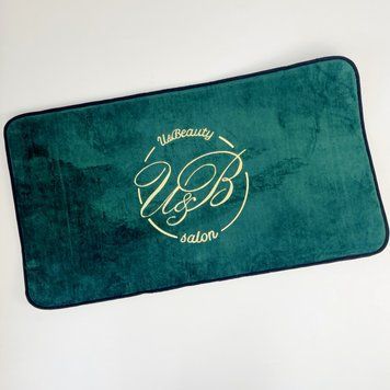 Махрові килимки для ніг з логотипом "U&B Beauty-salon" 90х50 ББКН5 фото